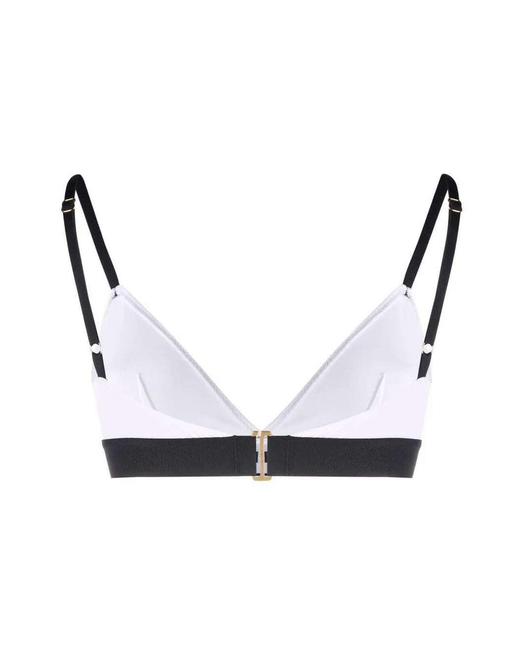 Tom Ford Black Triangle Bra With Logo Band
