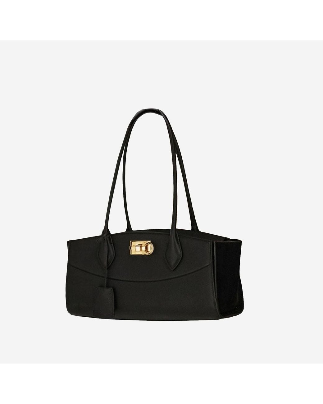 Ferragamo Black Soft Bag East West Student Bag