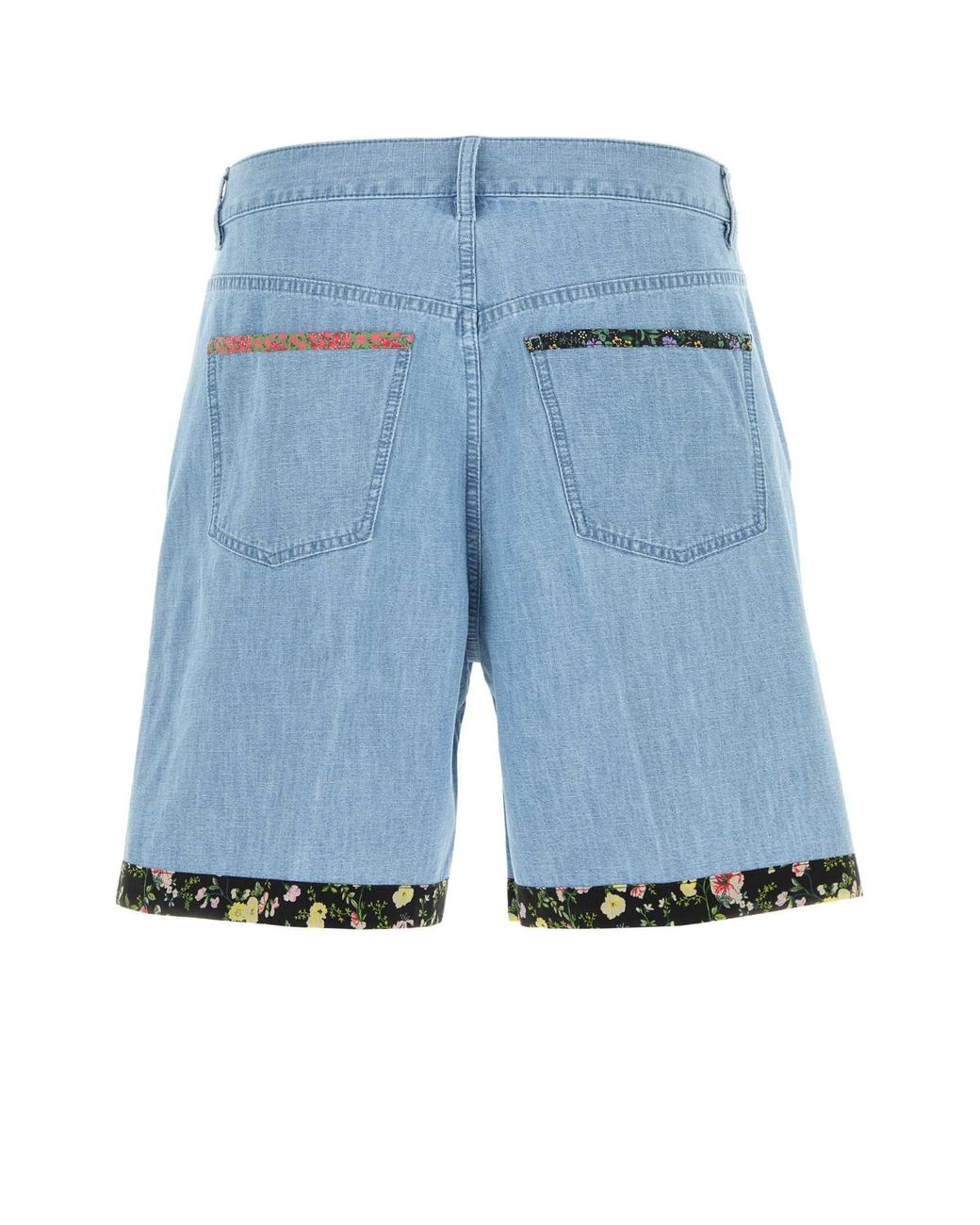 Valentino Garavani Blue Denim Bermuda Shorts for men