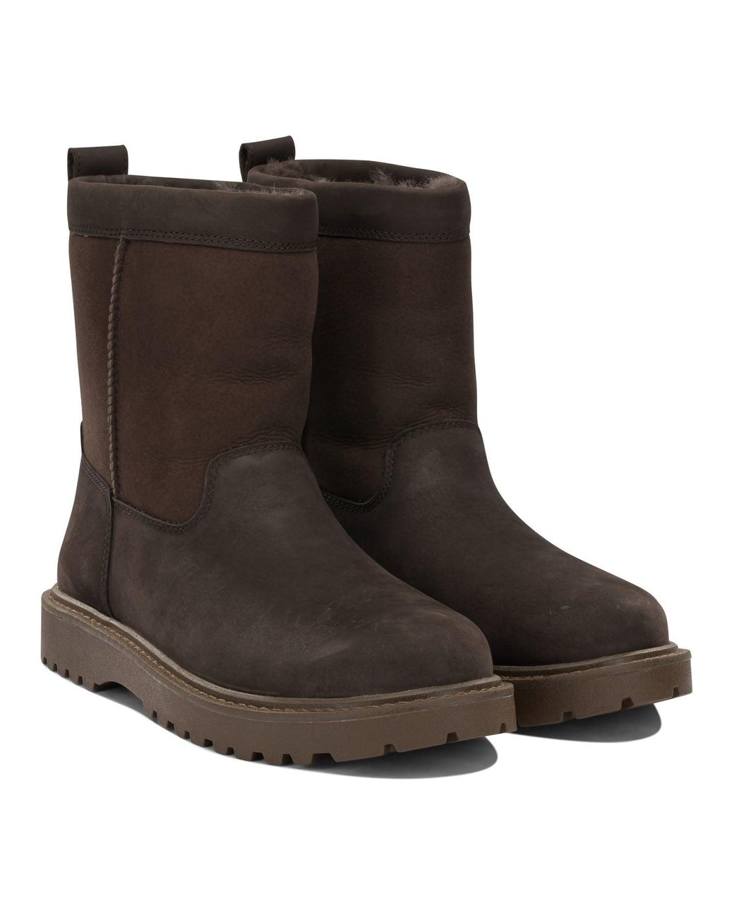 Ugg Brown "Birch Ii" Pull-On Ankle Boots