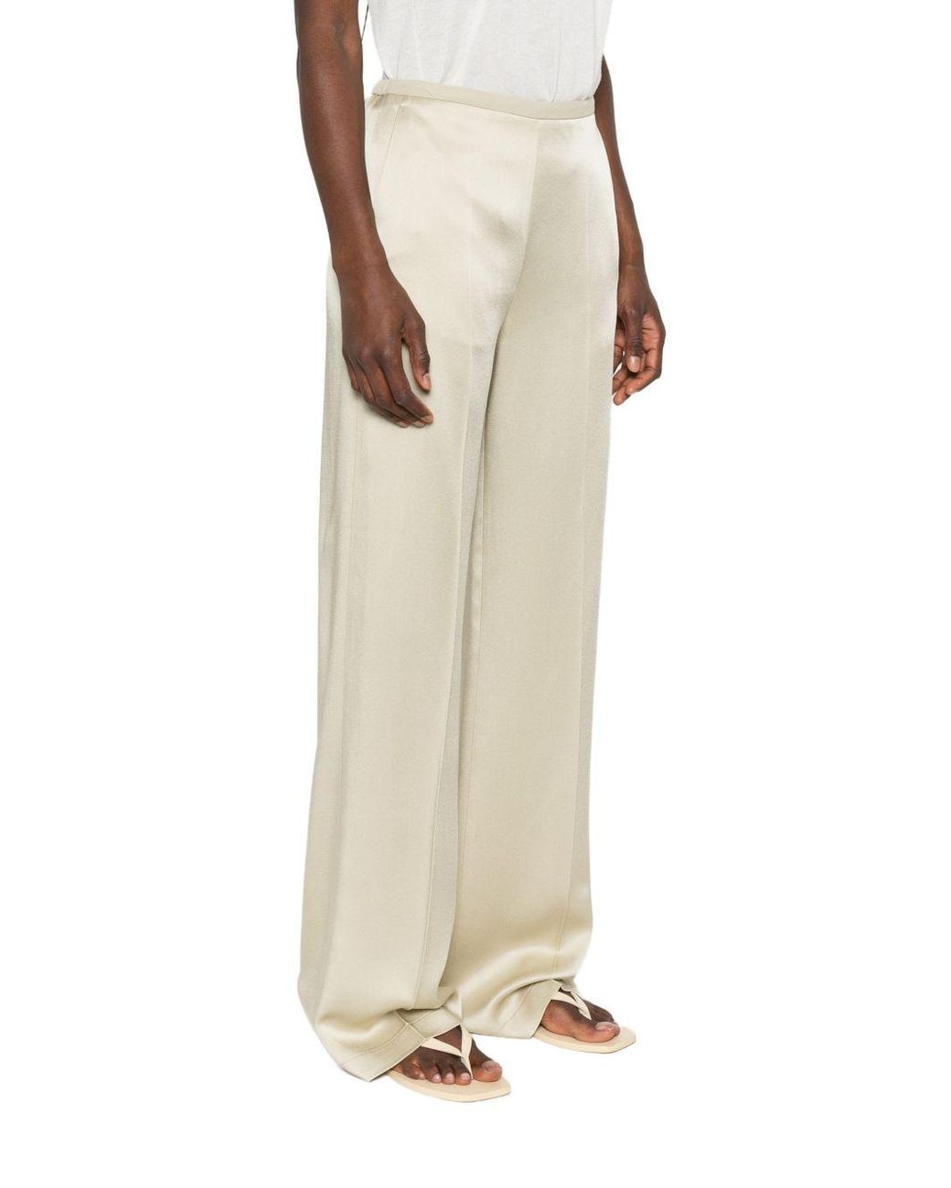 Forte_forte White High-Waisted Trousers