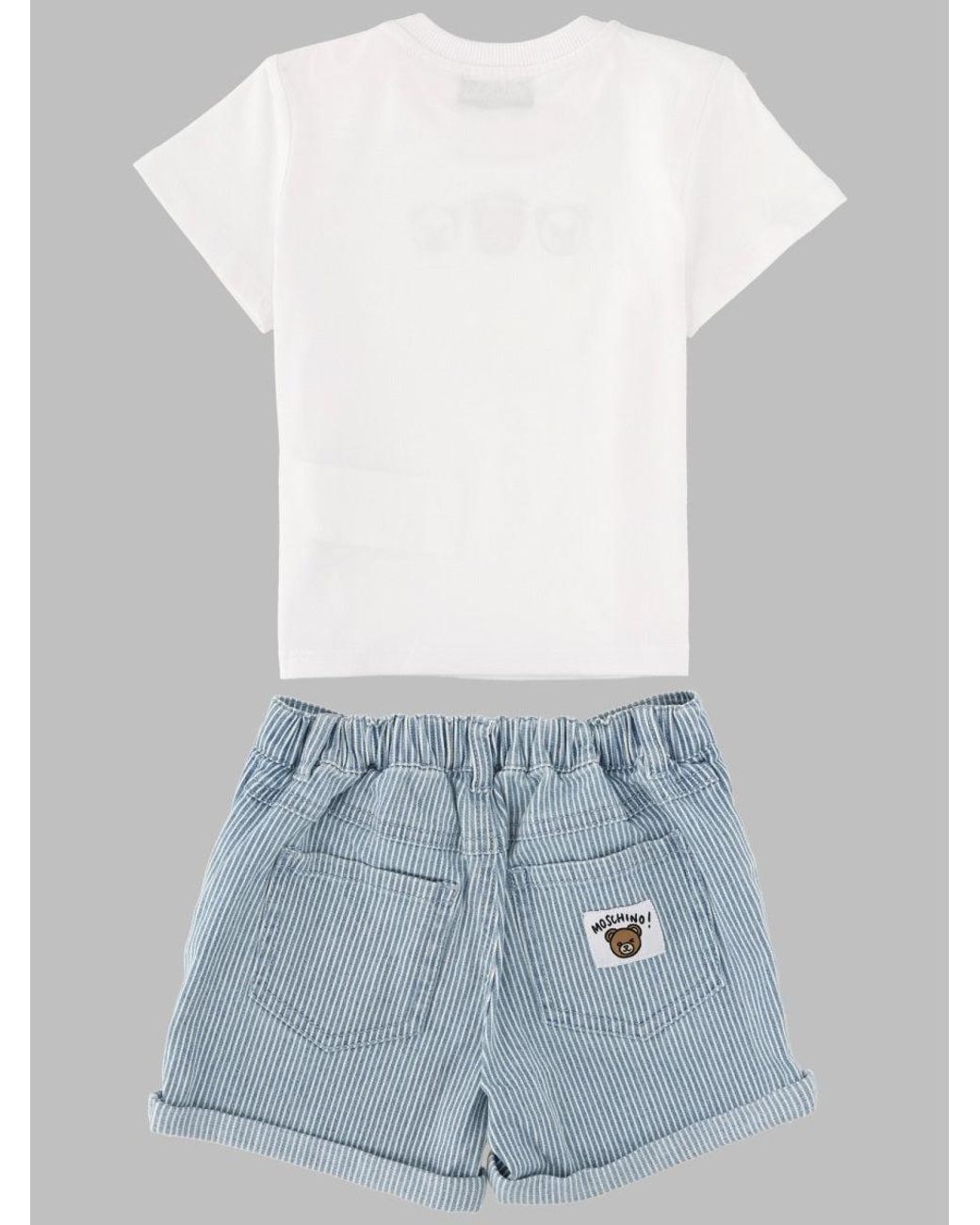 Moschino Blue T-Shirt And Shorts Set
