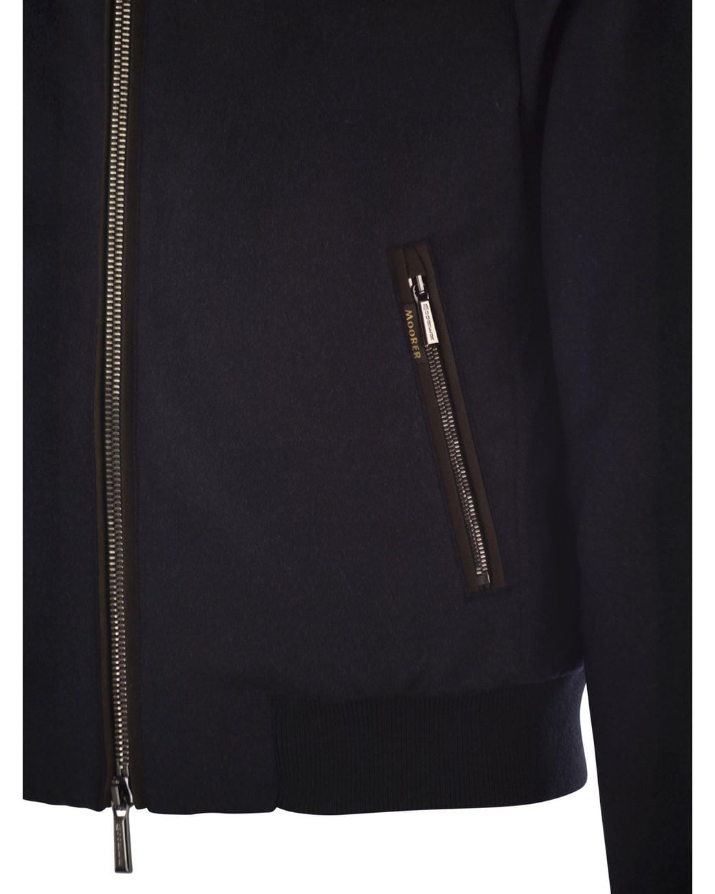 Moorer Blue Bellati Ls9 Padded Bomber Jacket for men