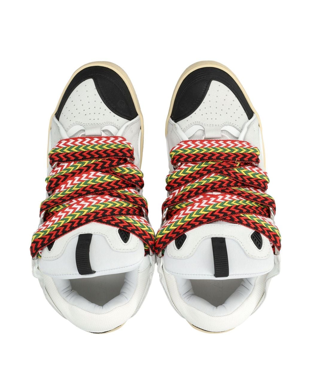 Lanvin Pink Curb Leather Sneakers for men