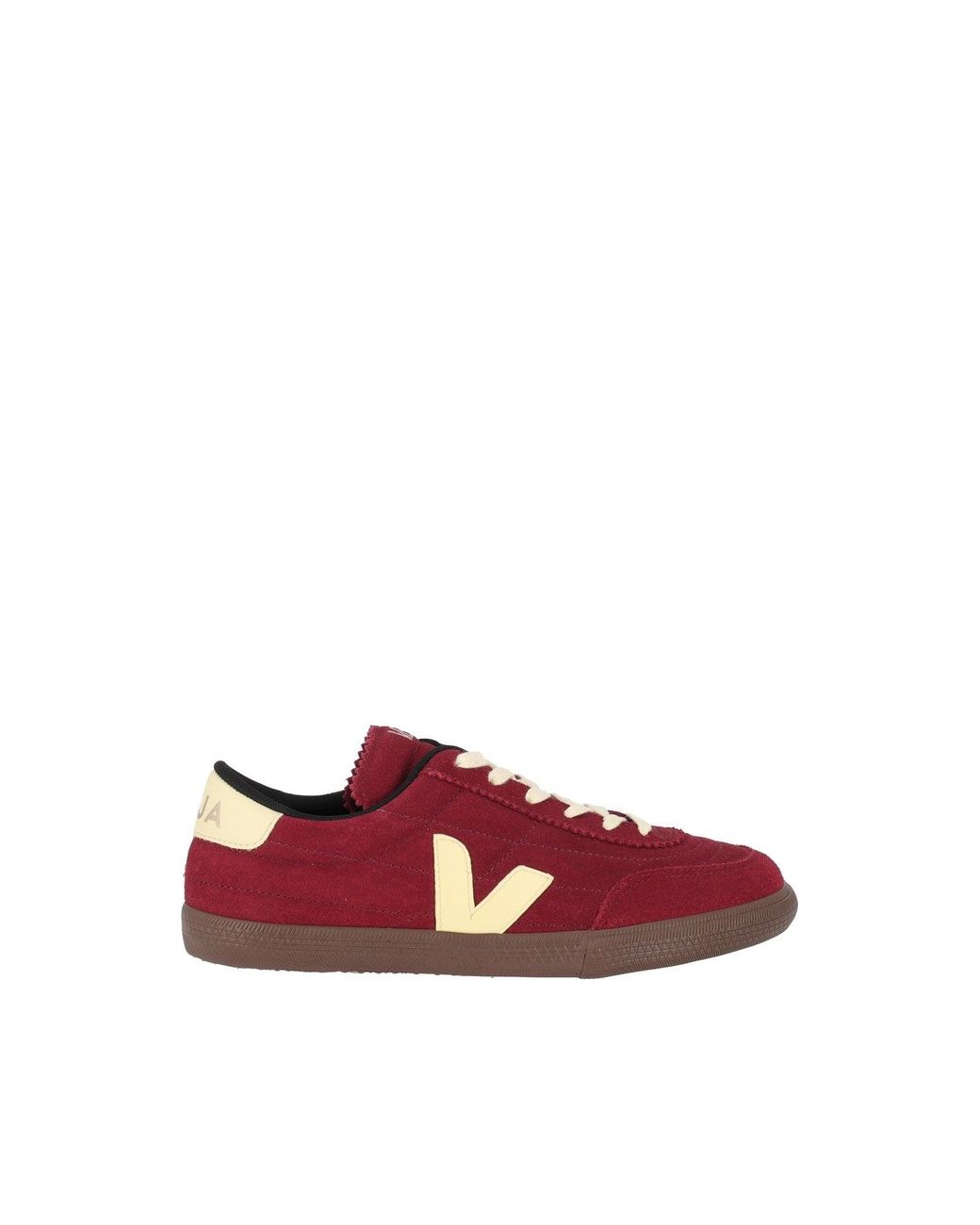 Veja Red Grenat Panenka Suede Low-Top Sneakers