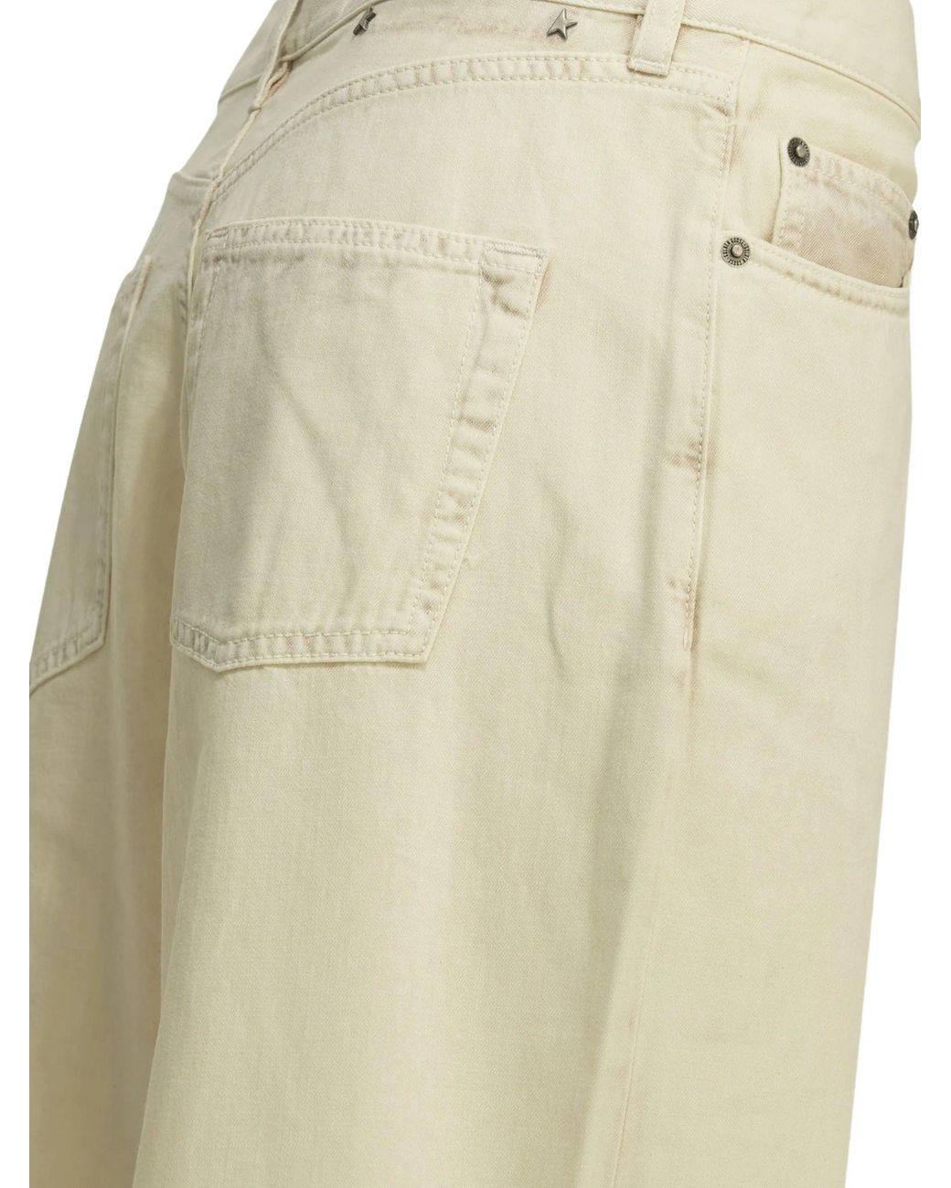 Golden Goose Deluxe Brand White Journey W's Pant Melody Boyfriend Denim Pastel Full Sky