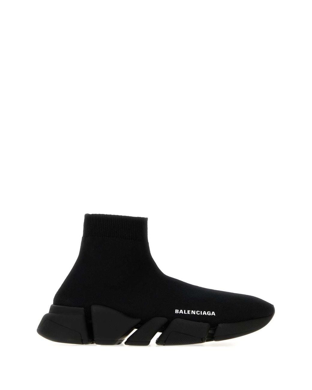 Balenciaga Black Speed 2.0 Stretch-Knit Sock Trainers With Logo
