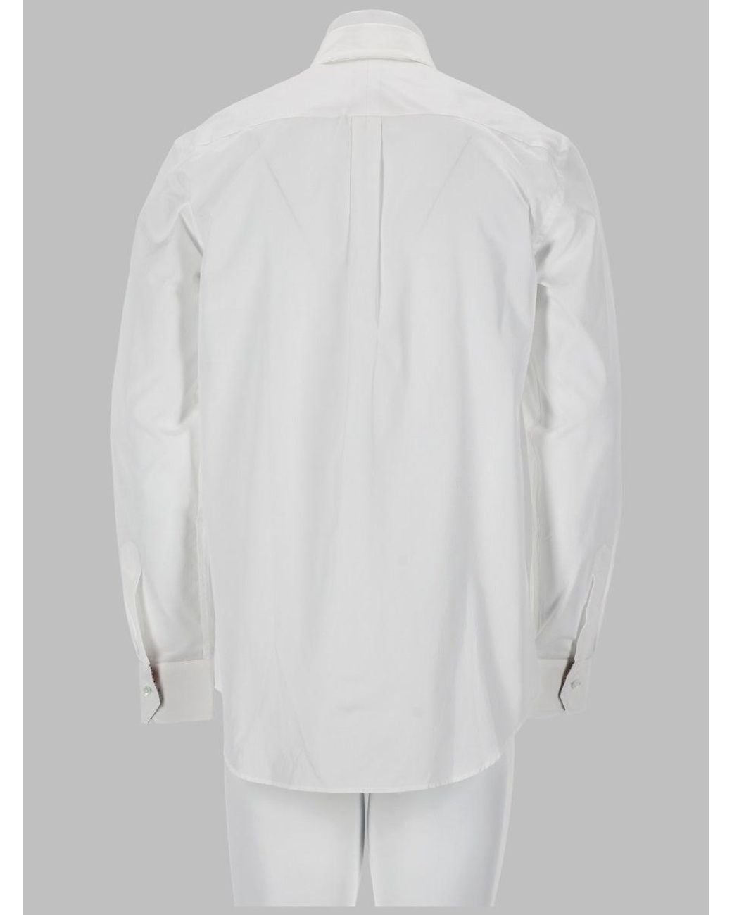 Paul Smith White Cotton Button-Down Dress Shirt for men