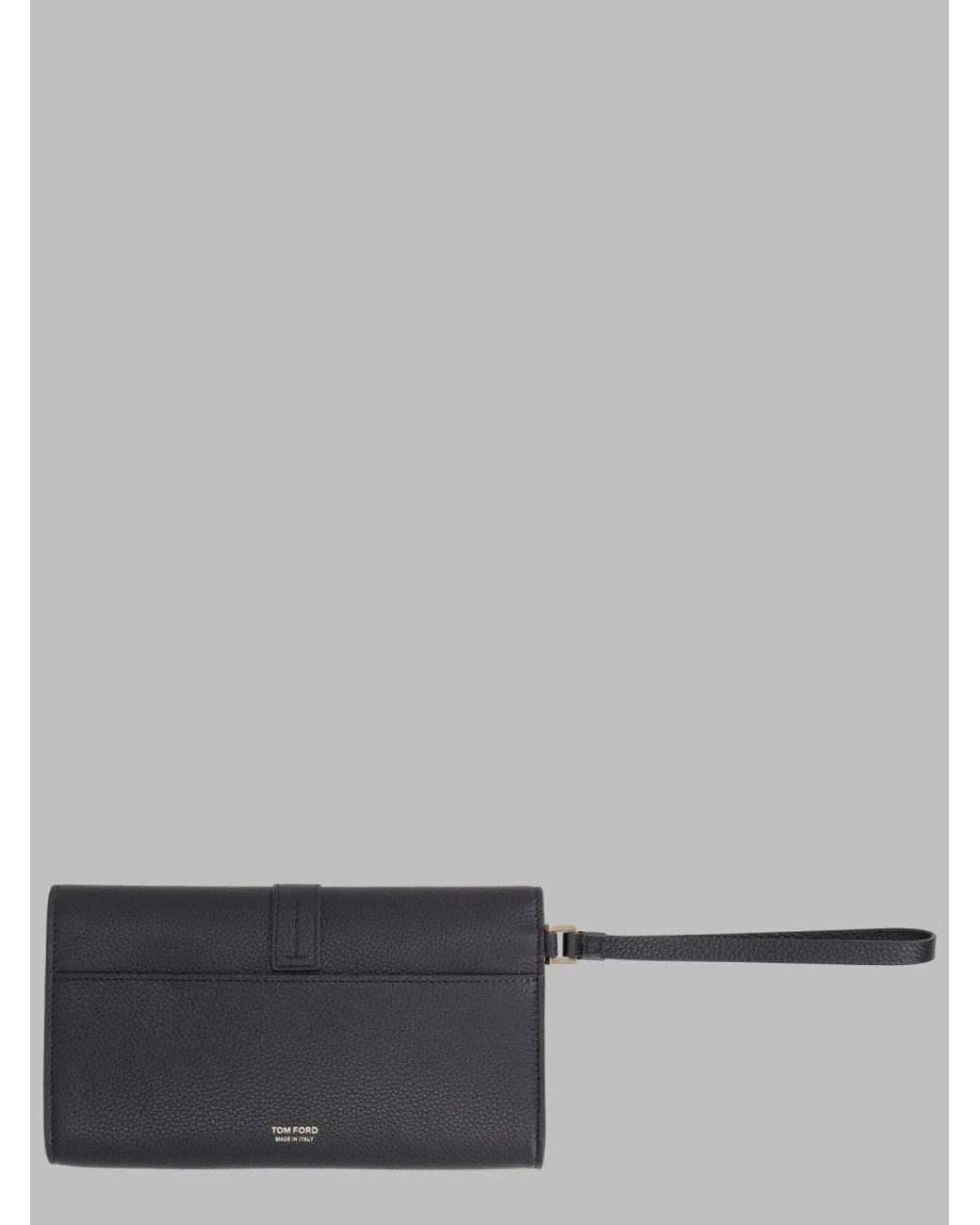 Tom Ford Gray Leather Wallet