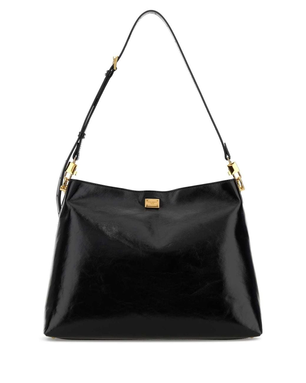 Dolce & Gabbana Black Dolce & Gabbana Leather Large Vittoria Shopping Bag