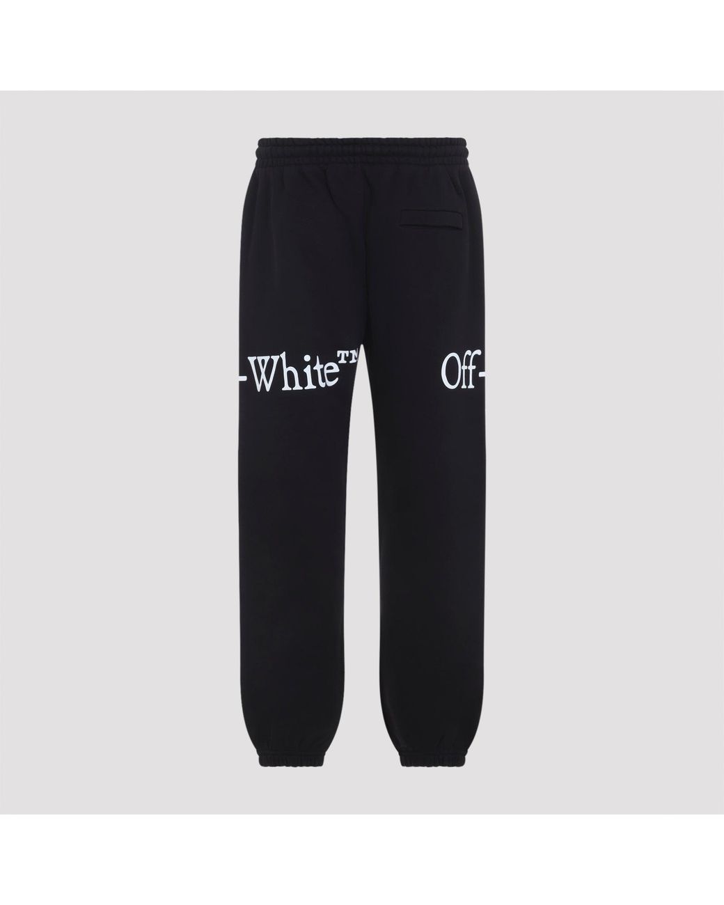 Off-White c/o Virgil Abloh Black Bookish Scarf Cuffed Sweatpants for men