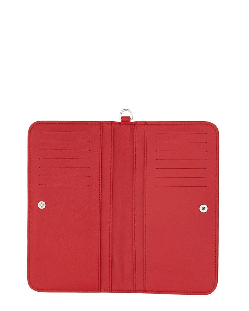 N°21 Red Logo Solid Wallet