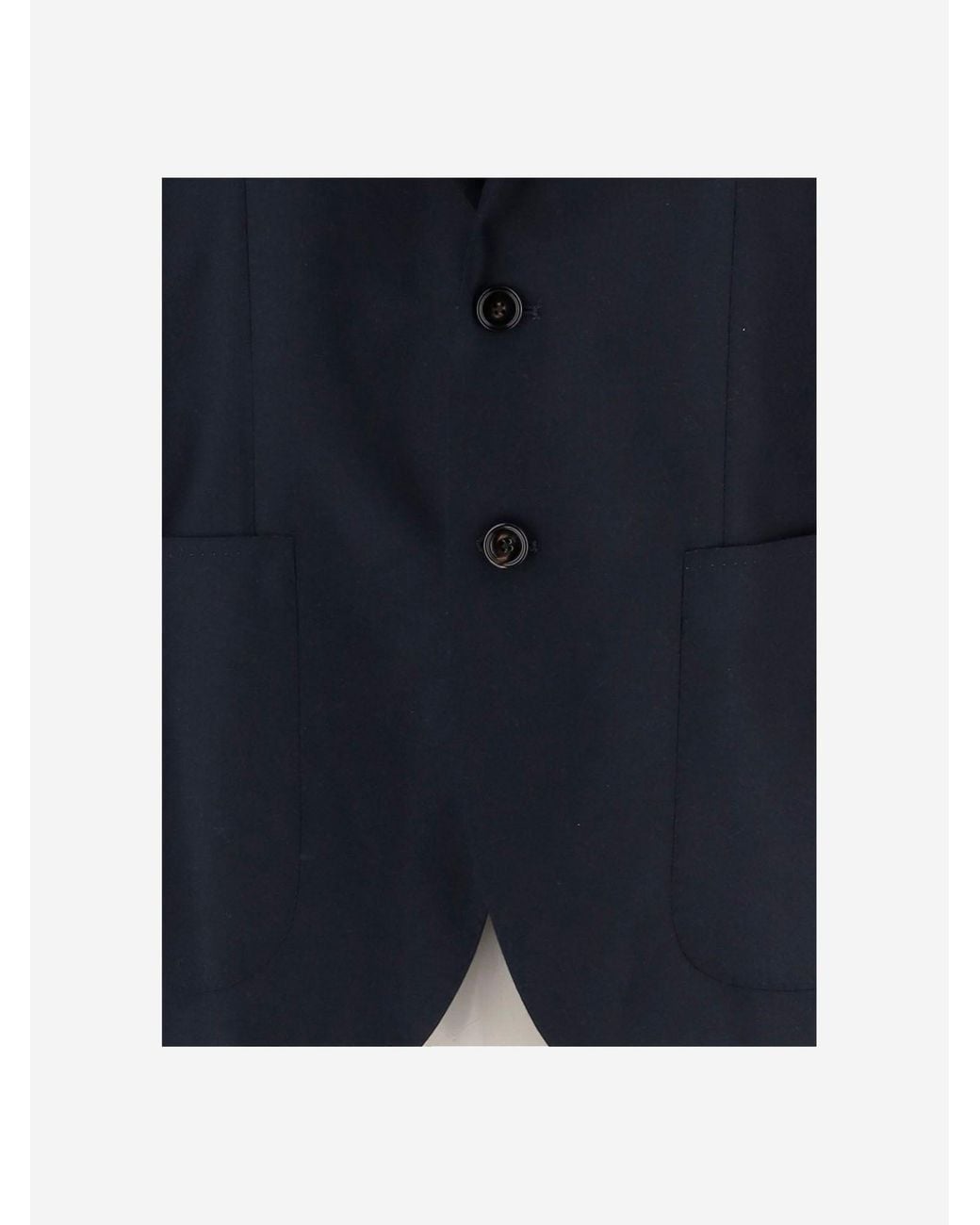 Tagliatore Blue Single Breasted Cashmere Jacket