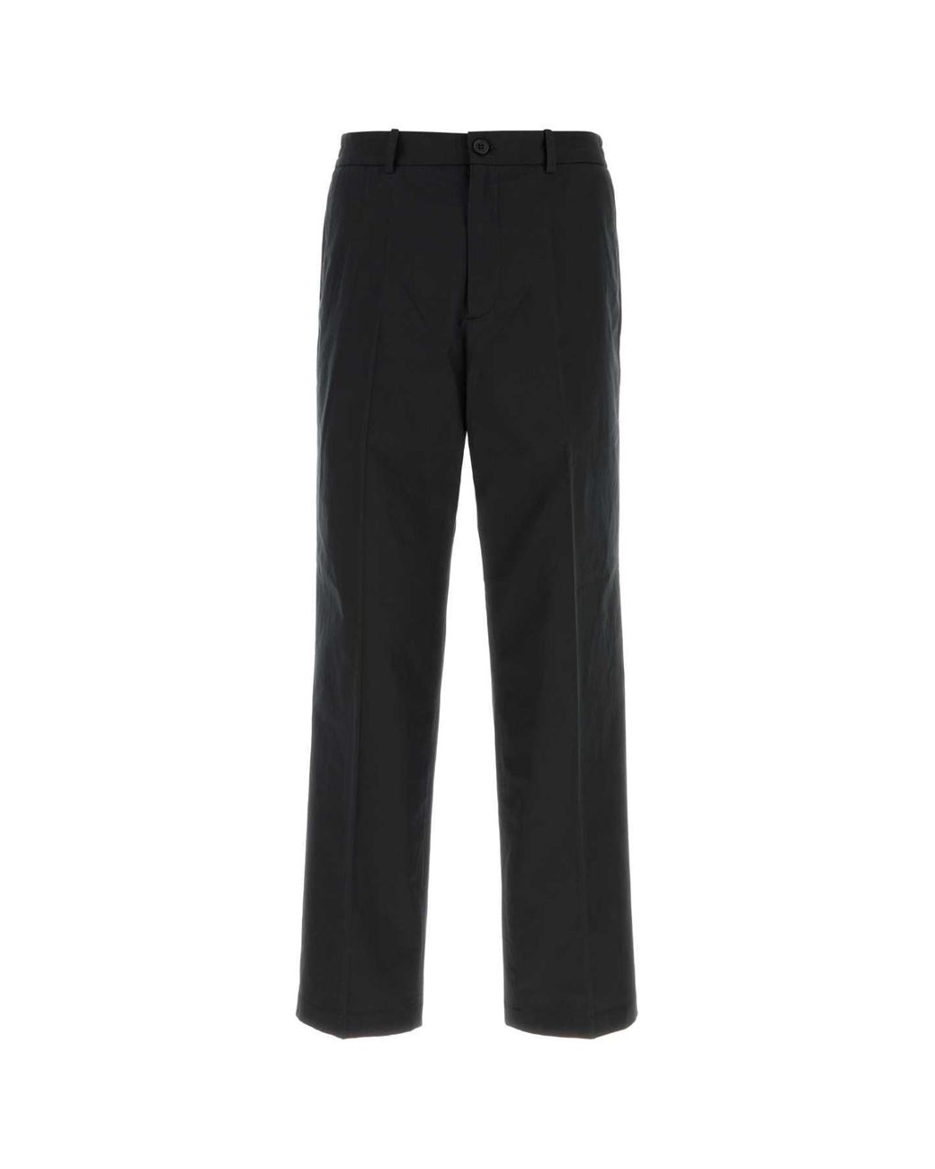 A.P.C. Black Flat Front Pants for men