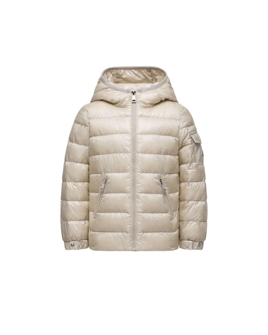 Moncler White Girls Hiti Lightweight Sports Jacket