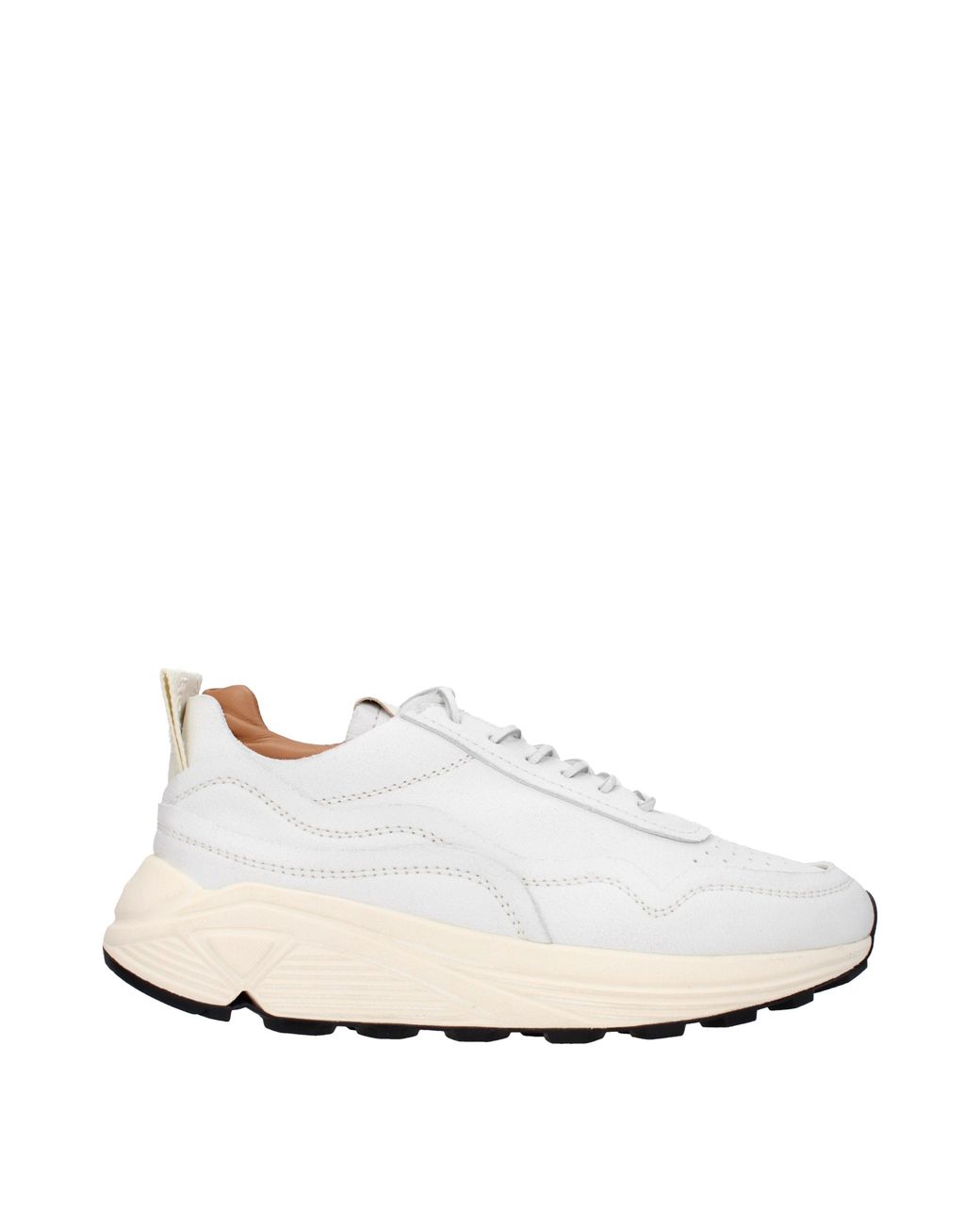 Buttero White Sneakers Uomo Pelle Bianco for men