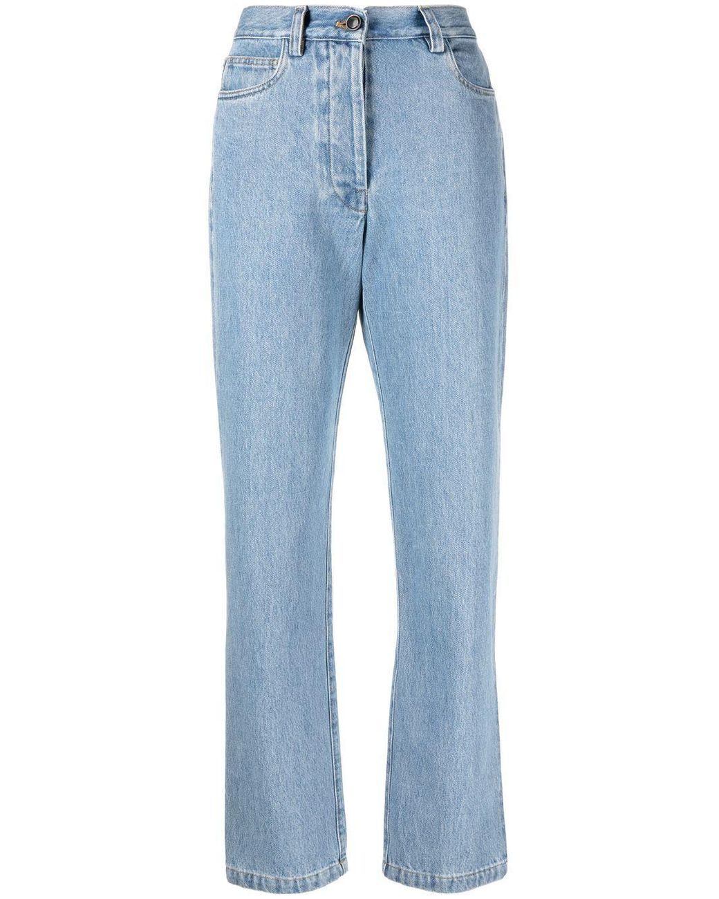 Giuliva Heritage Straight Jeans in het White