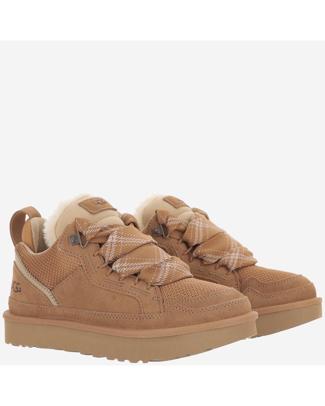 Ugg Brown Lowmel Leather Sneakers