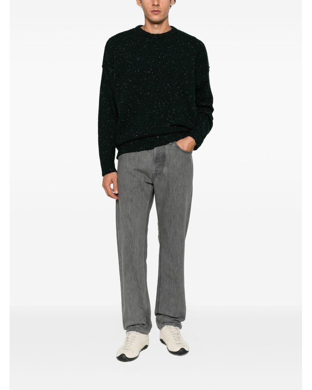 Stone Island Gray Denim Cotton Jeans for men