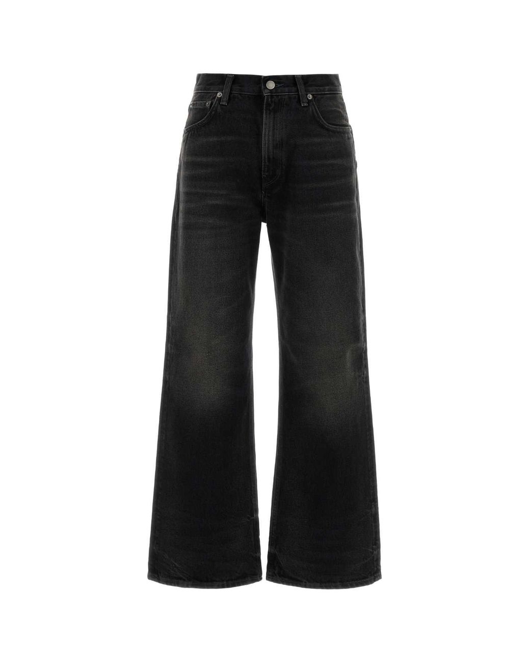 Haikure Black Bethany Wide-Leg Denim Jeans For