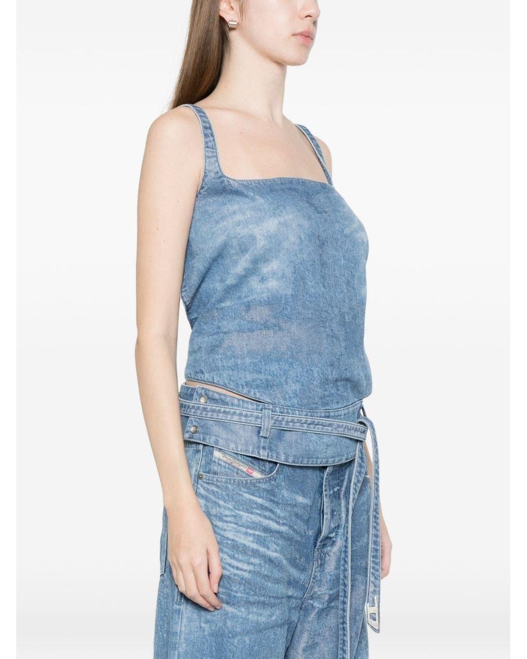 DIESEL Blue Denim Tank Top