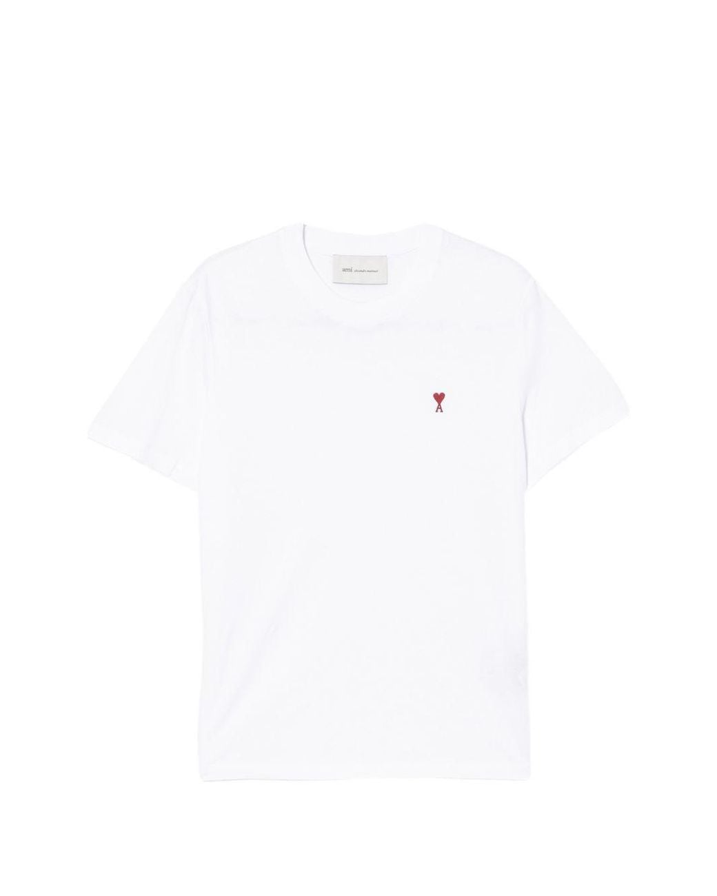 AMI White Ami De Coeur Cotton T Shirt