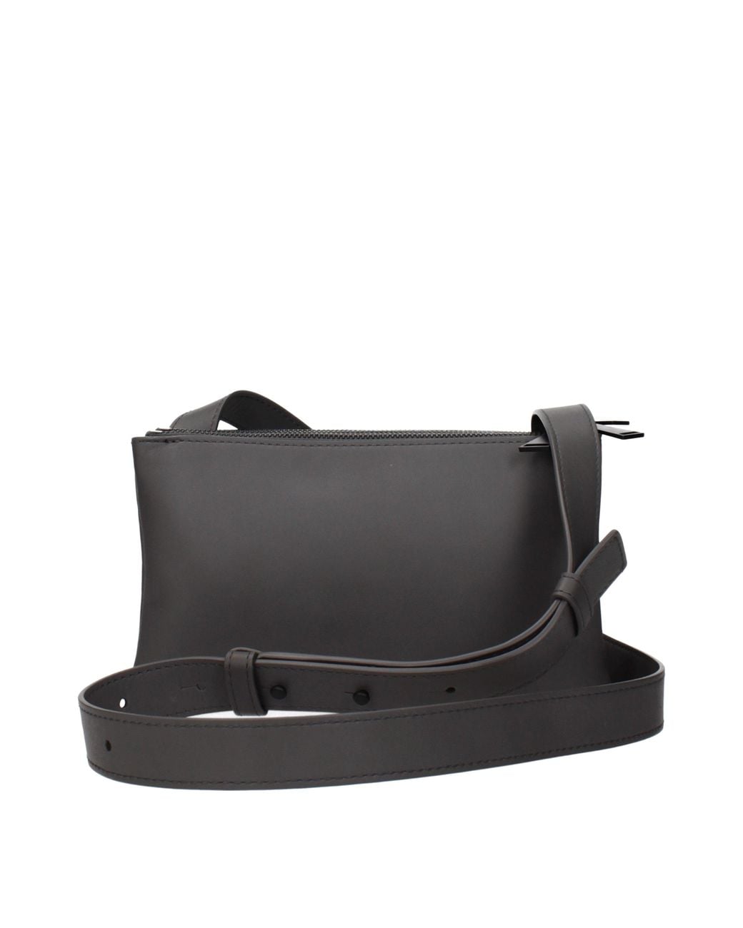 Bottega Veneta Black Crossbody Bags/Graphite Leather