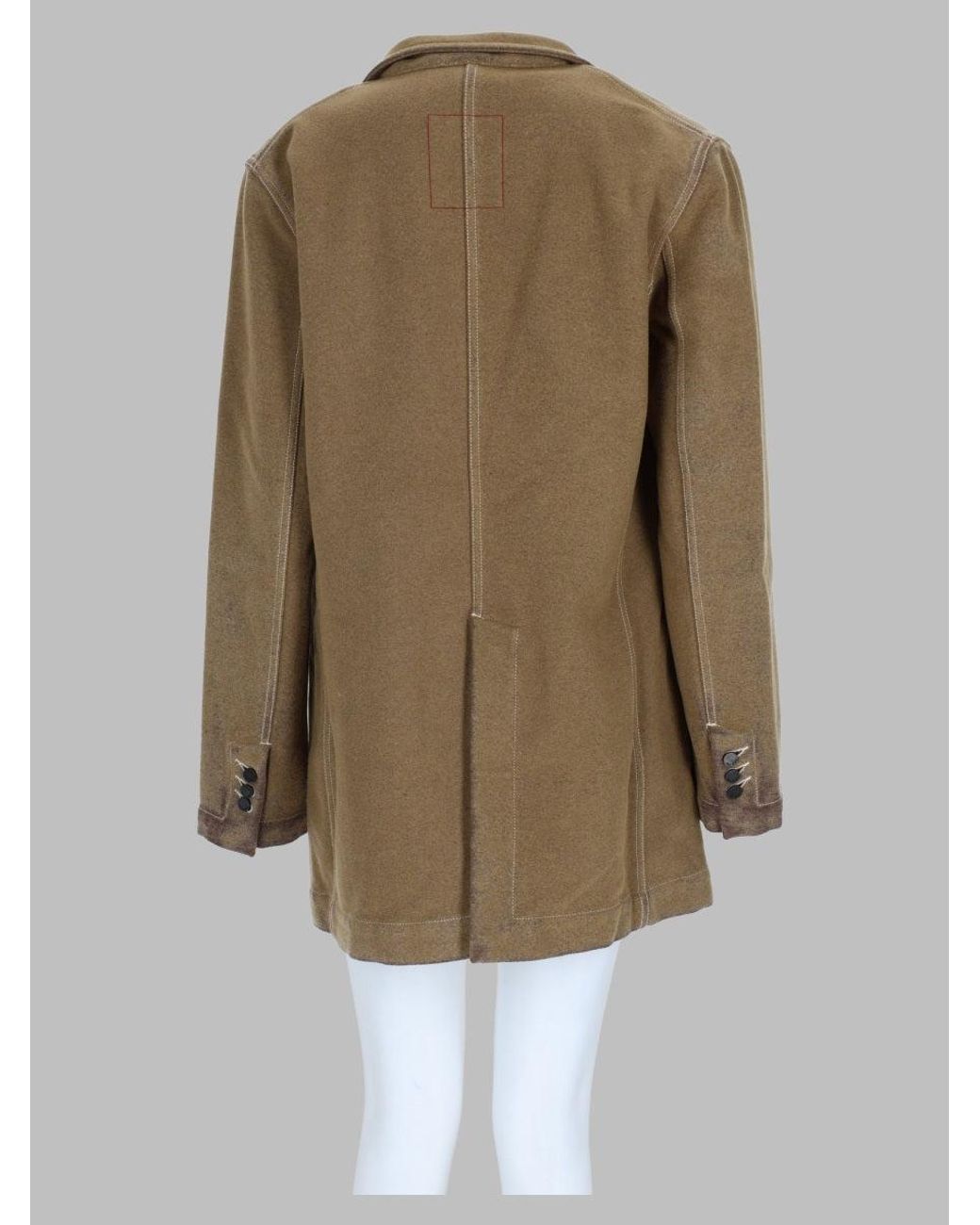 Uma Wang Green Wool-Blend Jacket