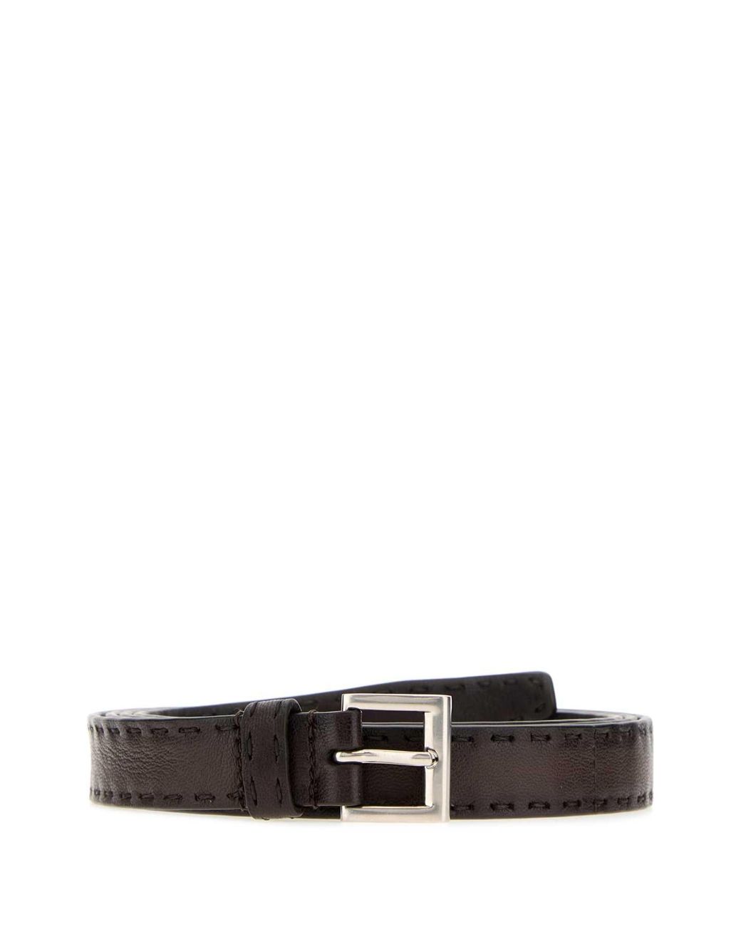 Prada White Nappa Leather Belt