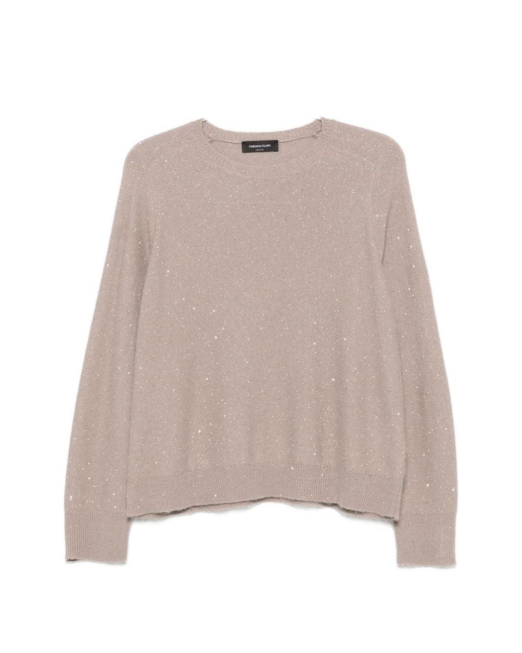 Fabiana Filippi Natural Wool And Silk Blend Sweater