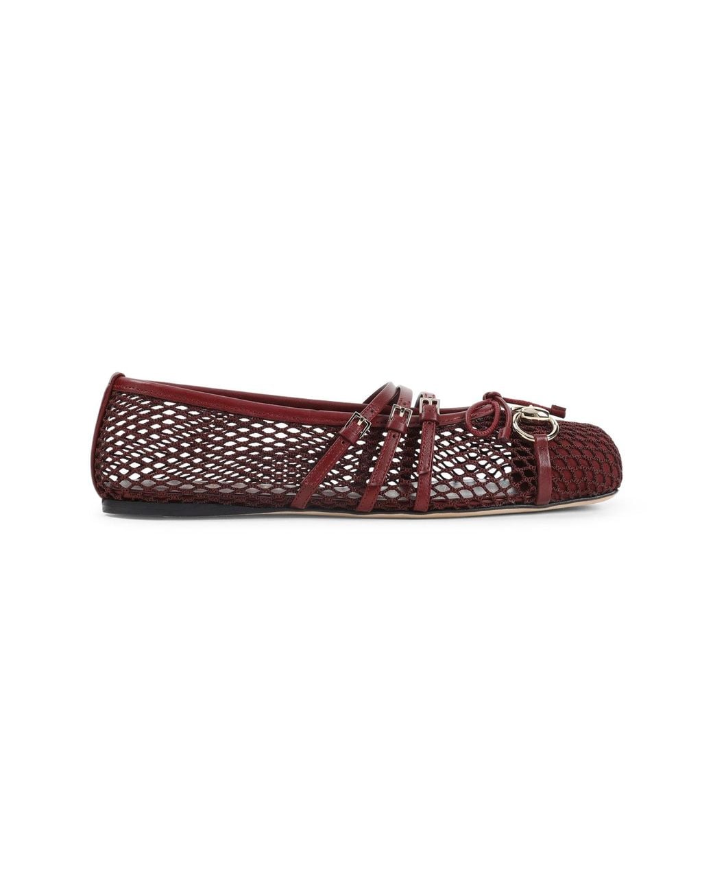 Gucci Red Mesh Ballerinas