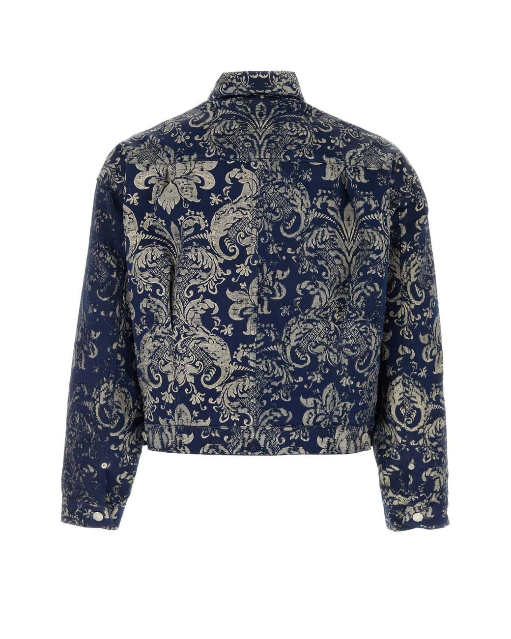 Junya Watanabe Blue Embroidered Jacquard X Levi's Jacket
