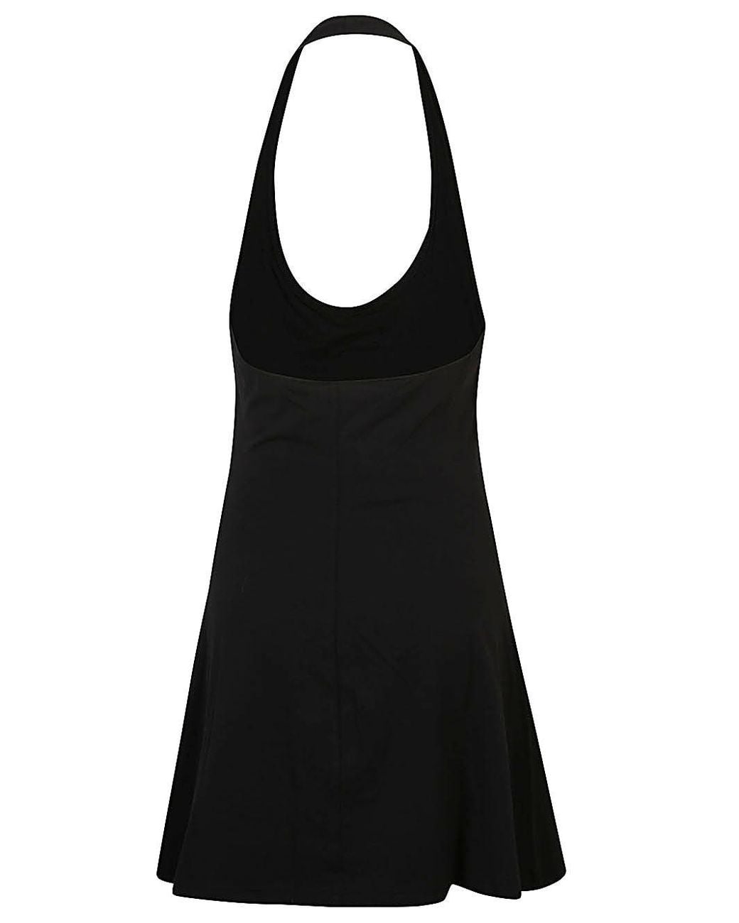 Juicy Couture Black Logo Halter Mini Dress