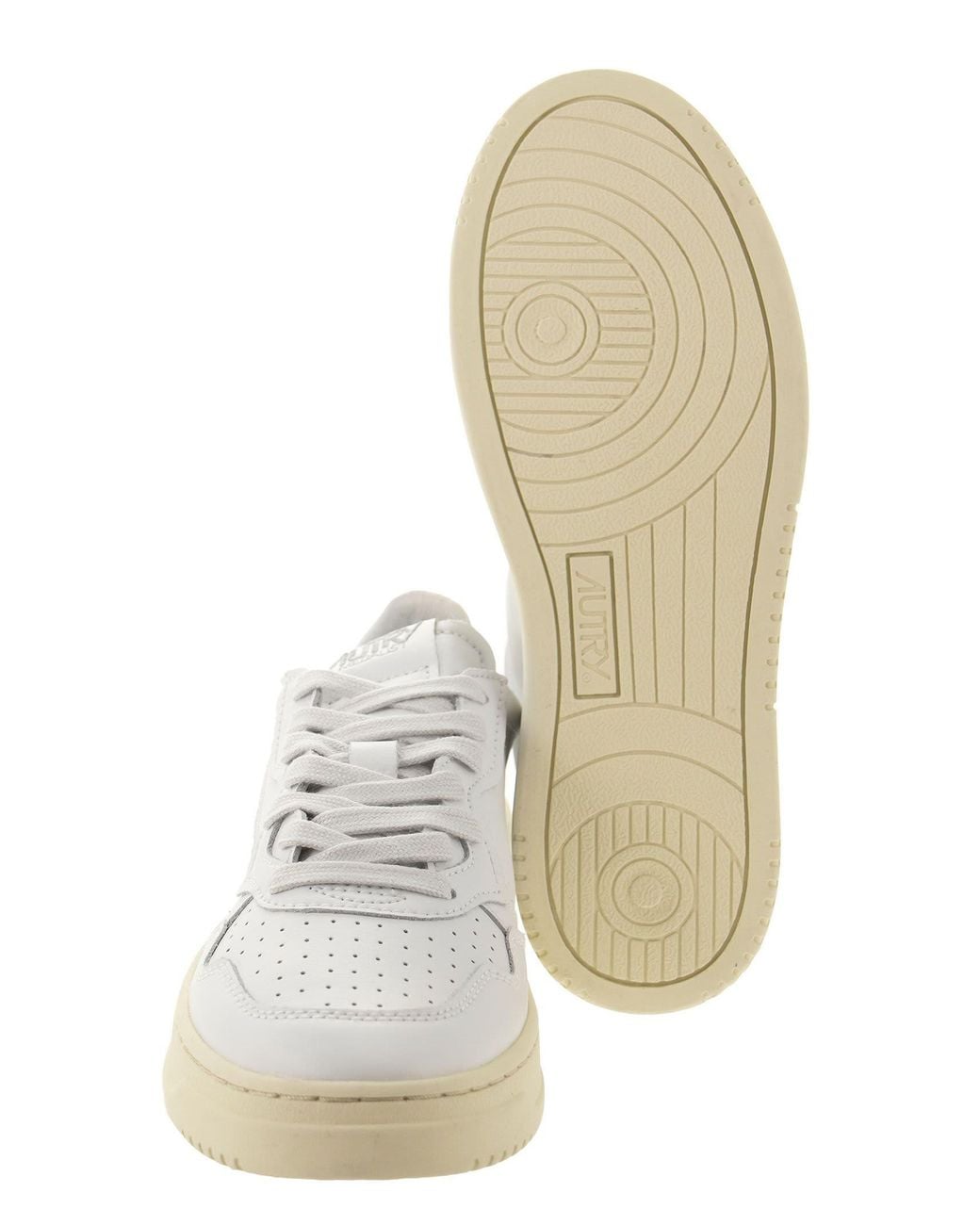Autry White Medalist Low for men