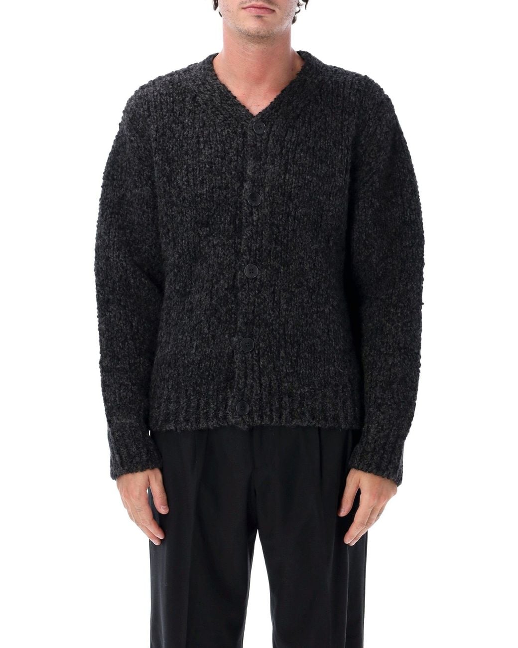 sunflower Black V-Neck Button Front Cardigan Sweater