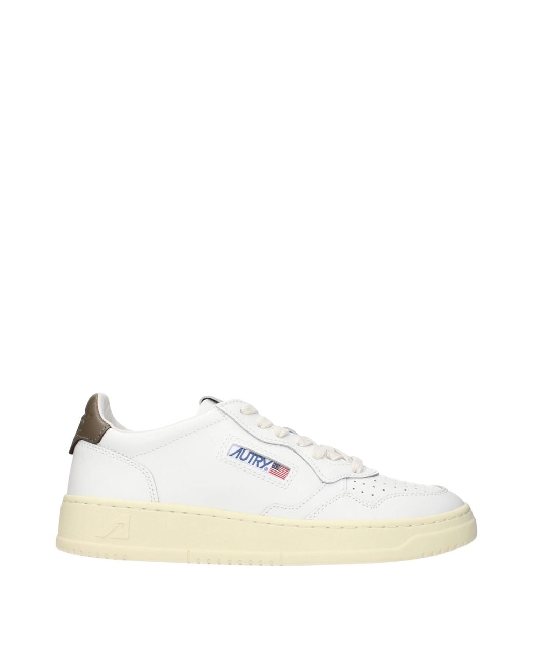 Autry White Sneakers Medalist Low/Chocolate