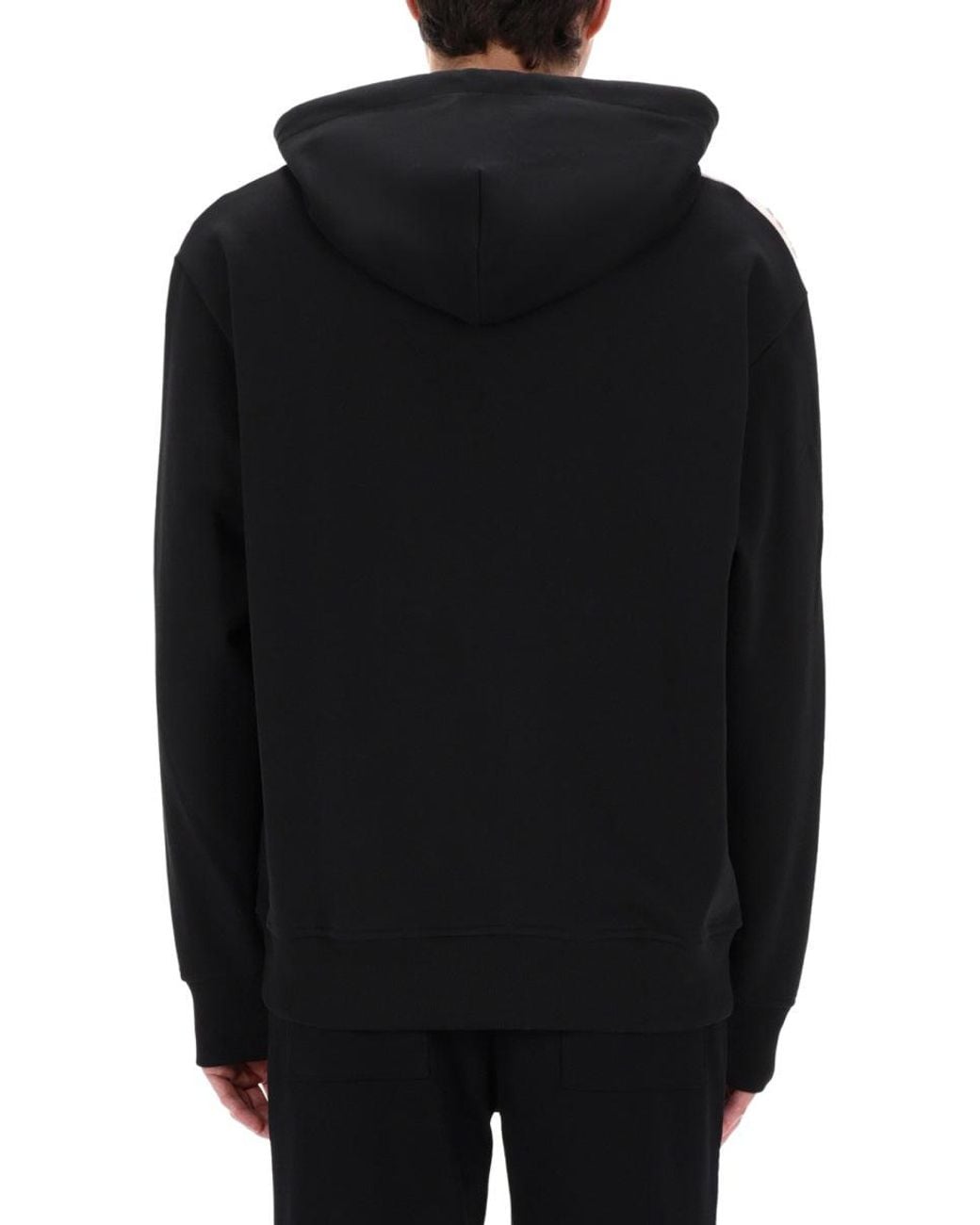 Versace Jeans Couture Black Felpa Con Logo E Cappuccio for men