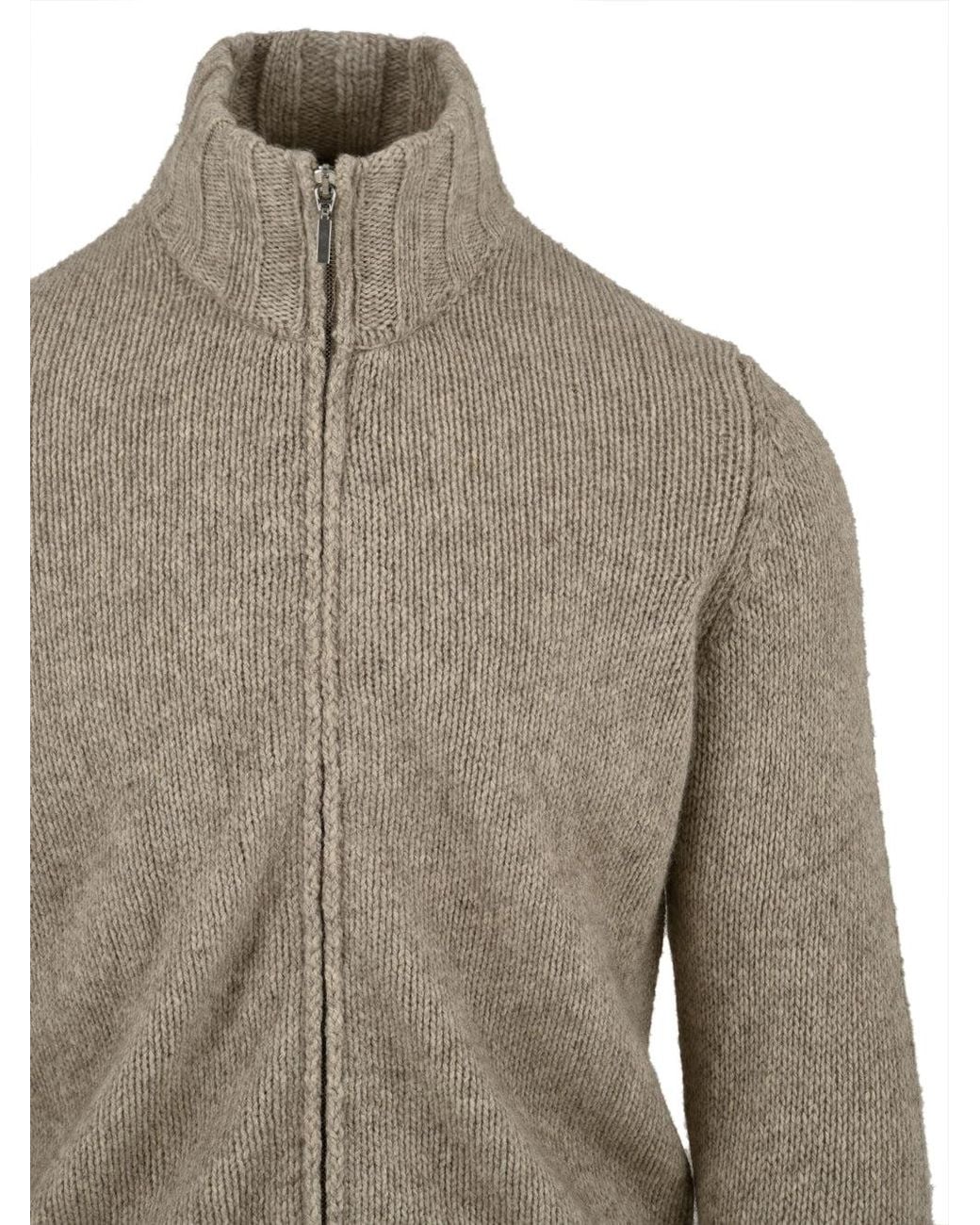 Filippo De Laurentis Gray Sweaters for men