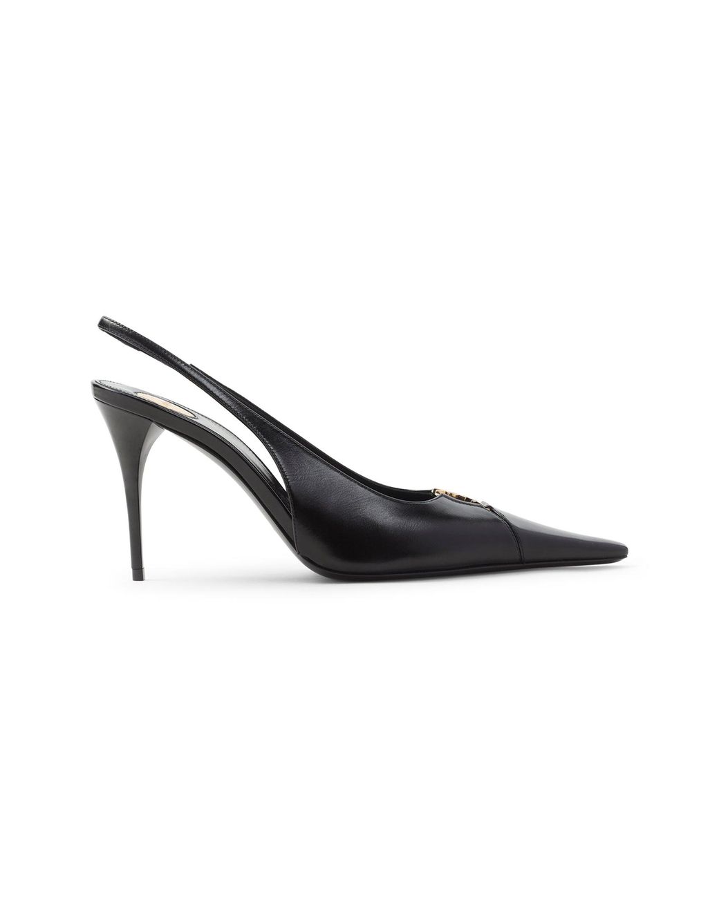 Saint Laurent Black Babylone Slingback Pumps