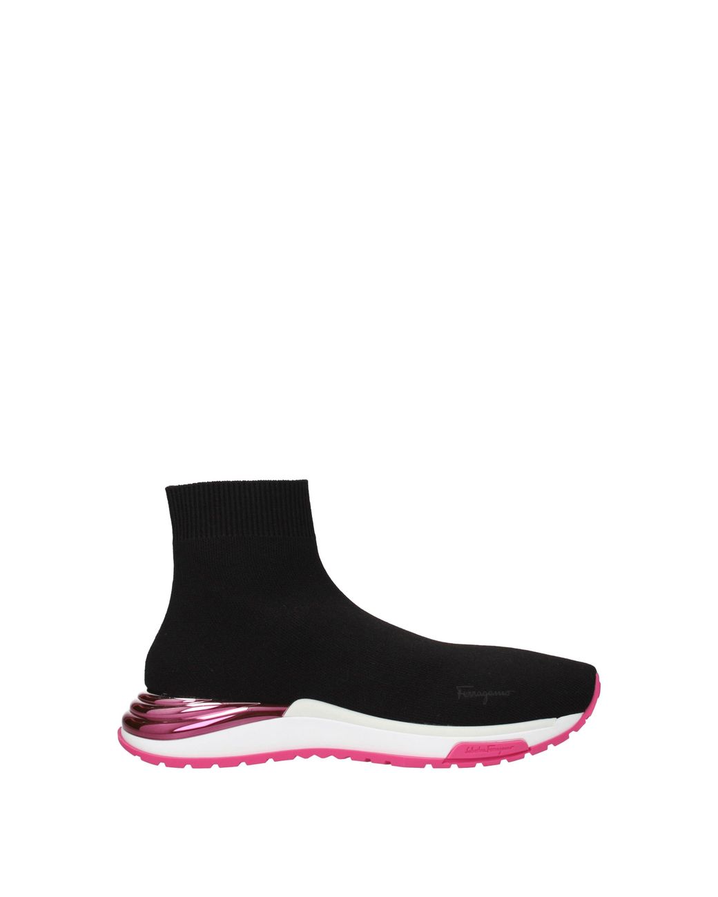 Ferragamo Black Sneakers Ninette Frau Stoff schwarz