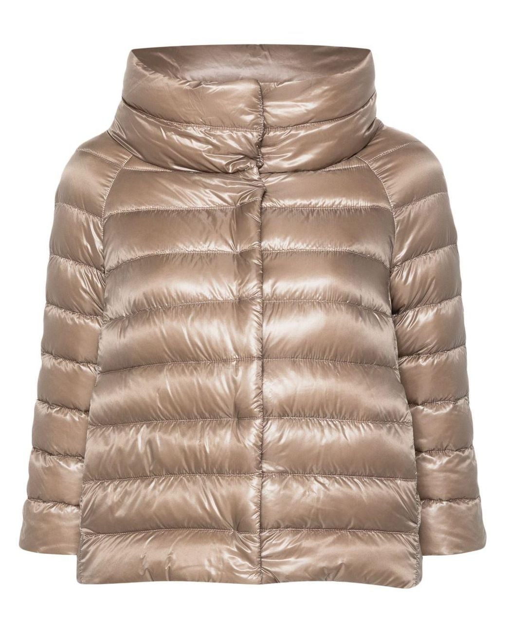 Herno Brown Sofia Nylon Cape