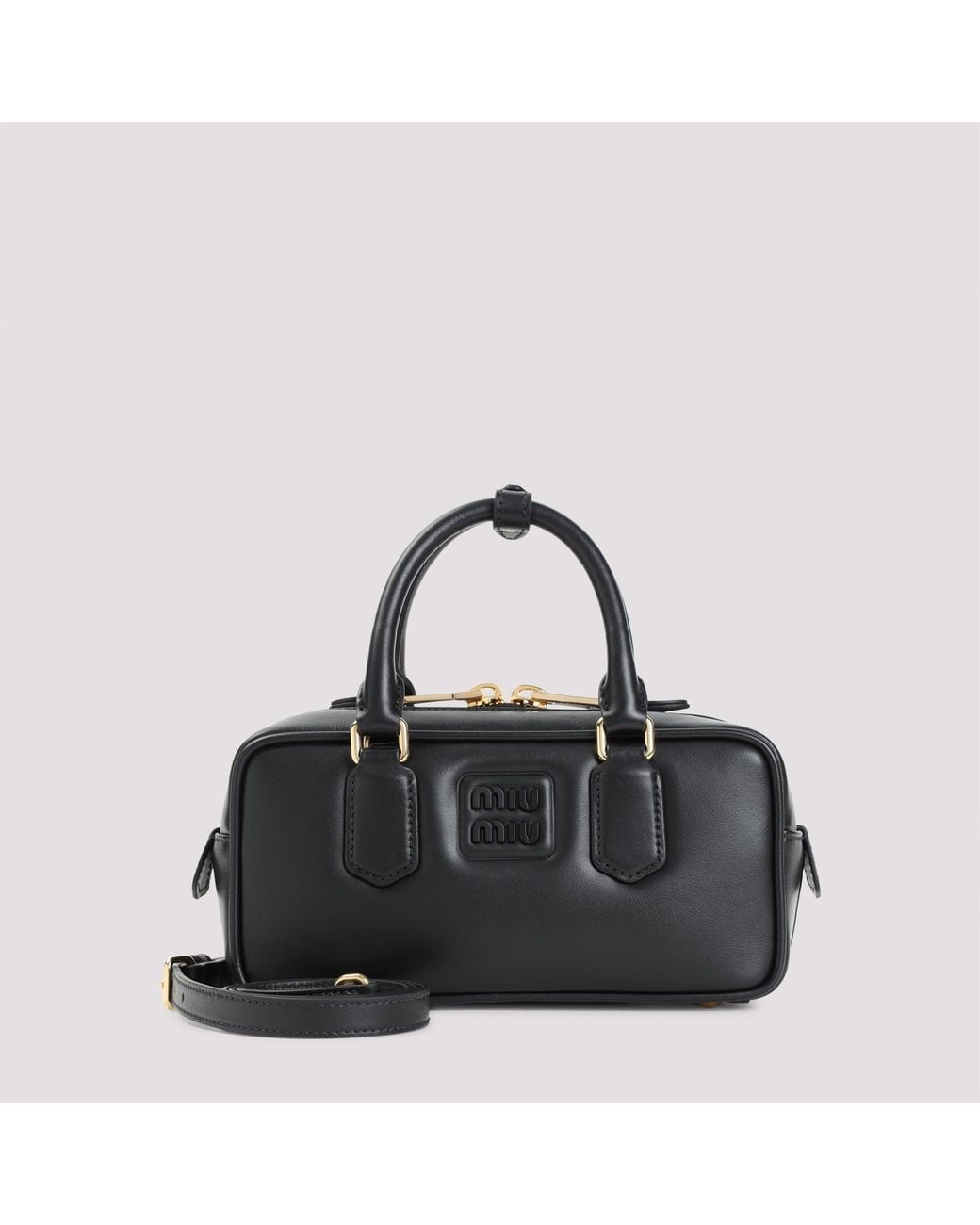 Miu Miu Black Arcadie Mini Leather Shoulder Bag