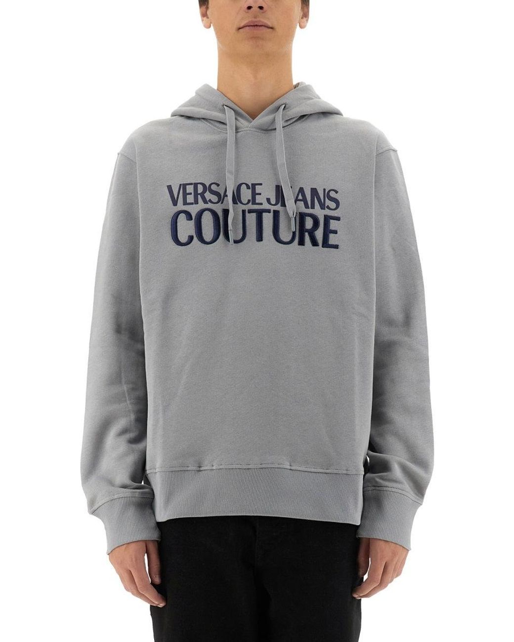Versace Jeans Couture Gray Logo Sweatshirt for men