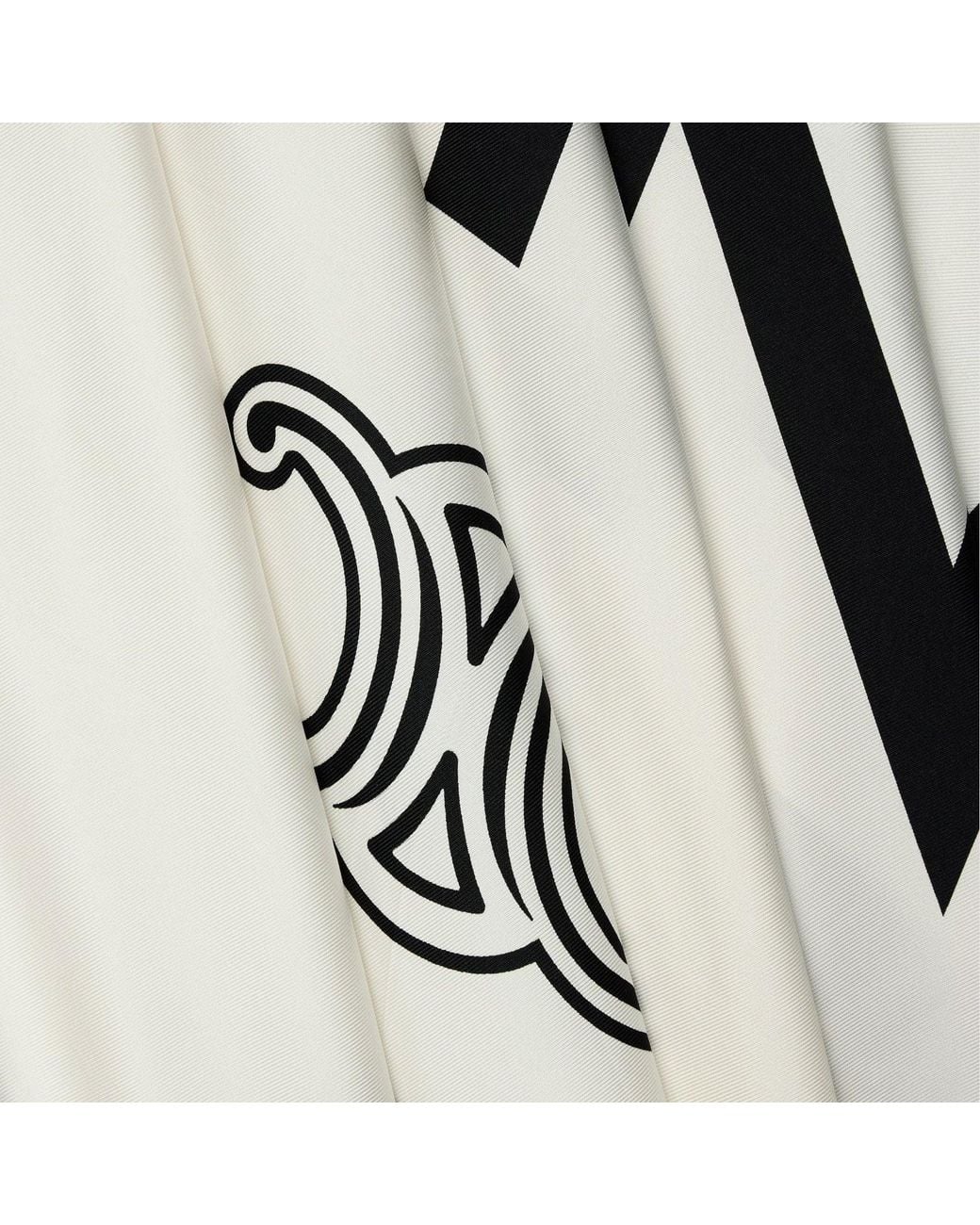 Céline White 90X90 Square Scarf