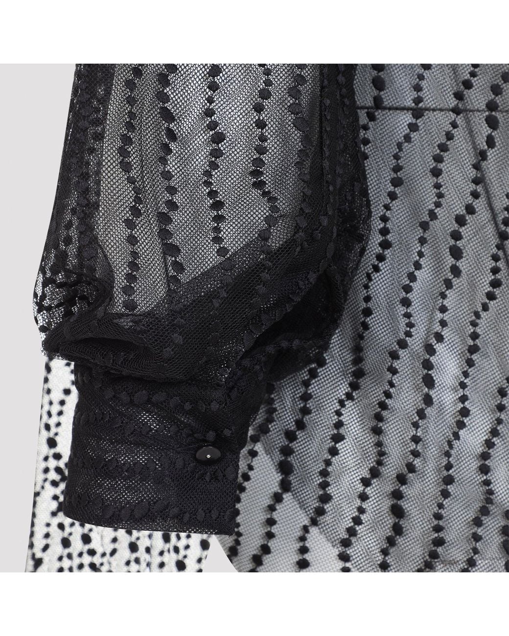 Alberta Ferretti Tule Blouse in het Gray