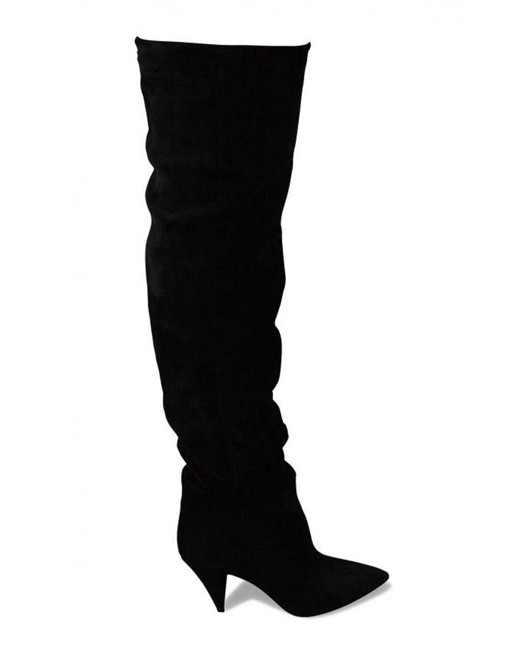 Saint Laurent Black Era 85 Over-The-Knee Boots