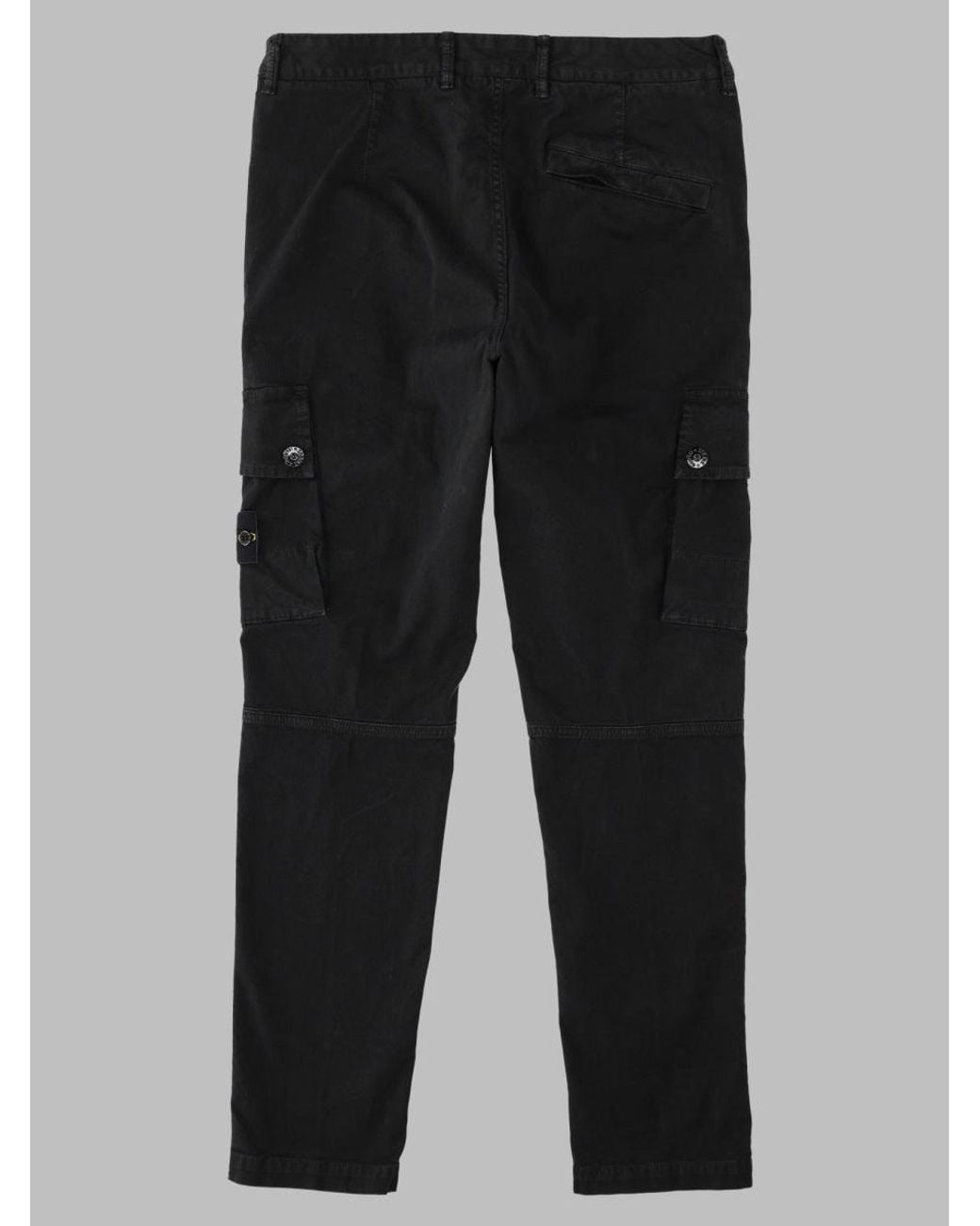 Stone Island Black Utility Trousers for men