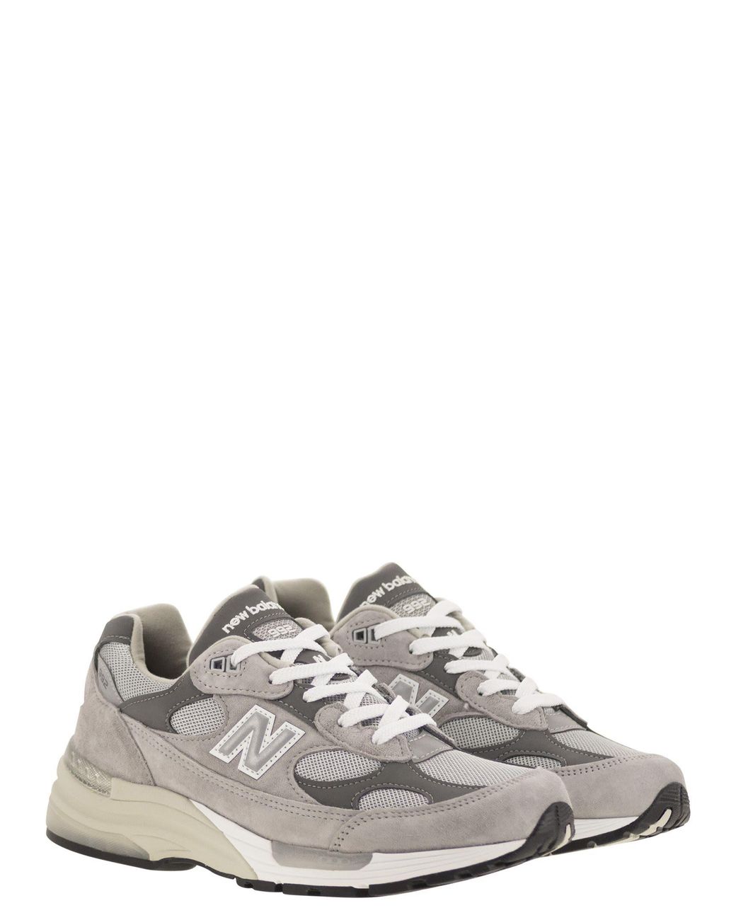 New Balance White 992