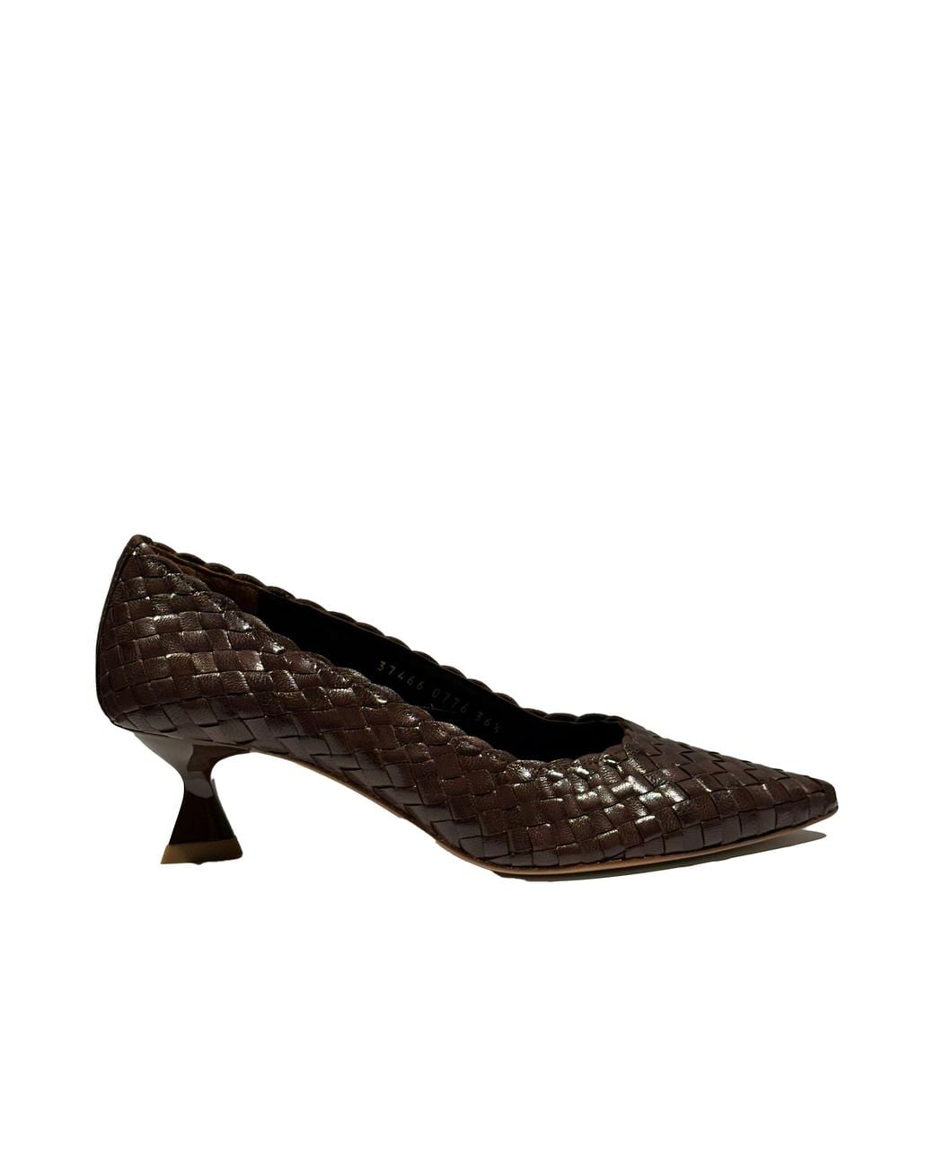 LA ROSE Black Carol Wooden Pumps