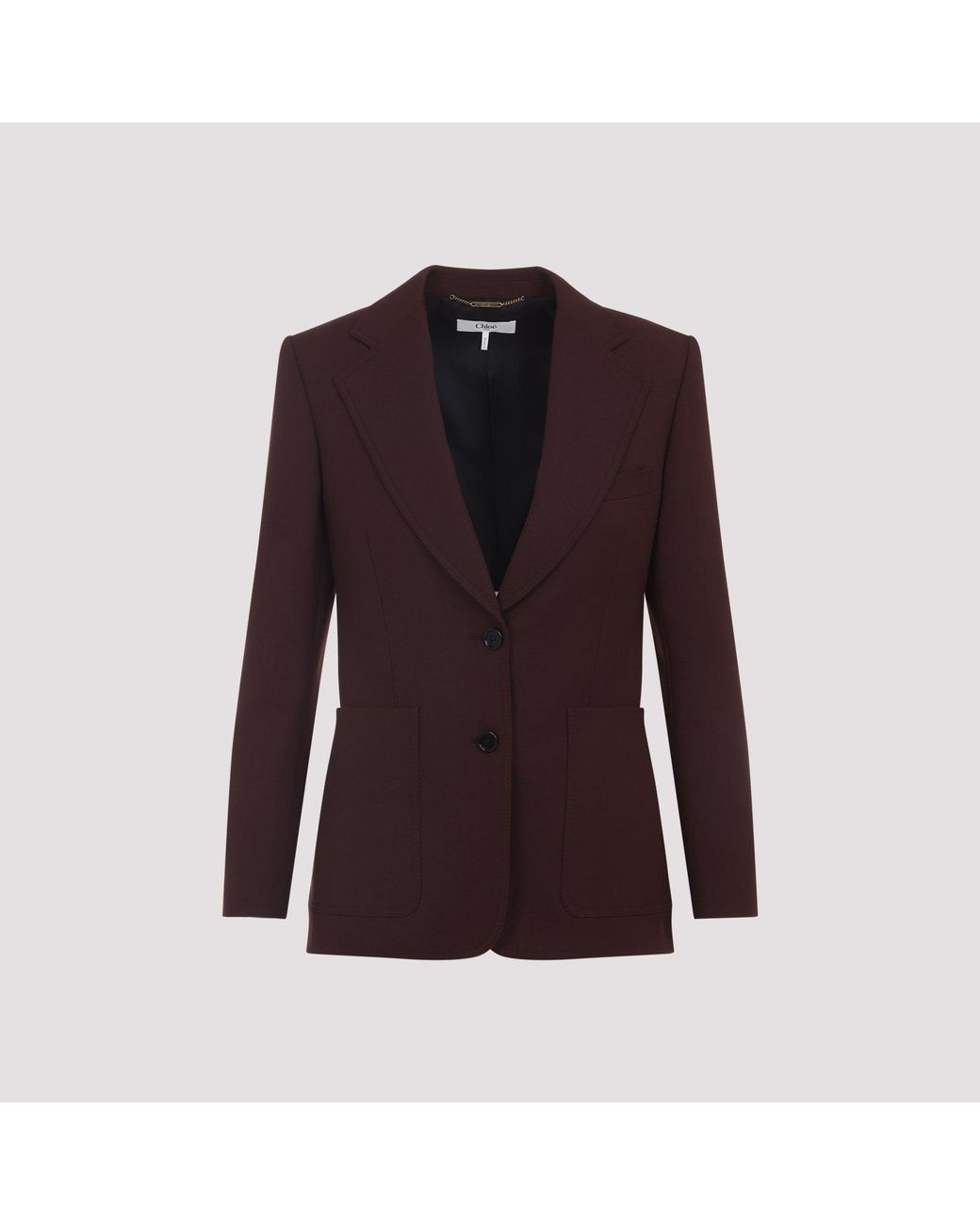 Chloé Purple Dark Wool Jacket